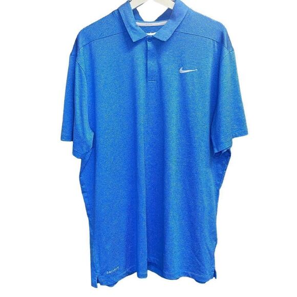 Nike Other - Nike Dri Fit  Golf Polo shirt size XL mens athletic blue striped